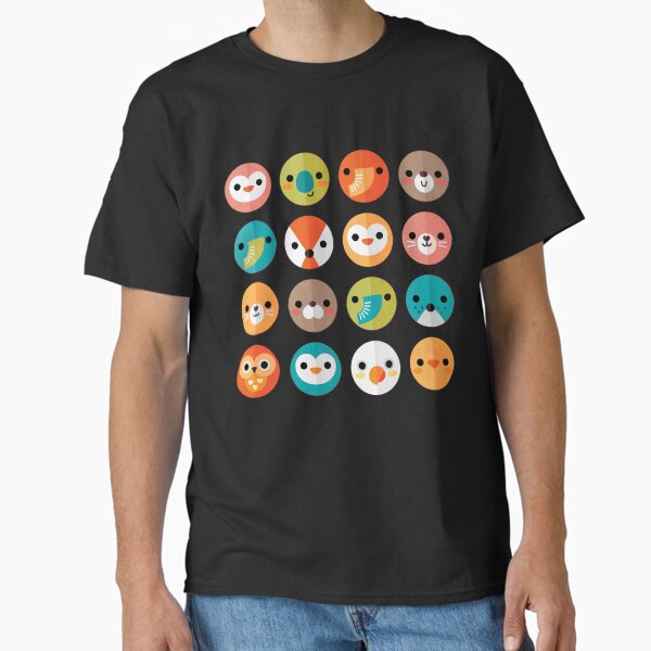 Smiley Faces - Cute Animal Faces Classic T-Shirt