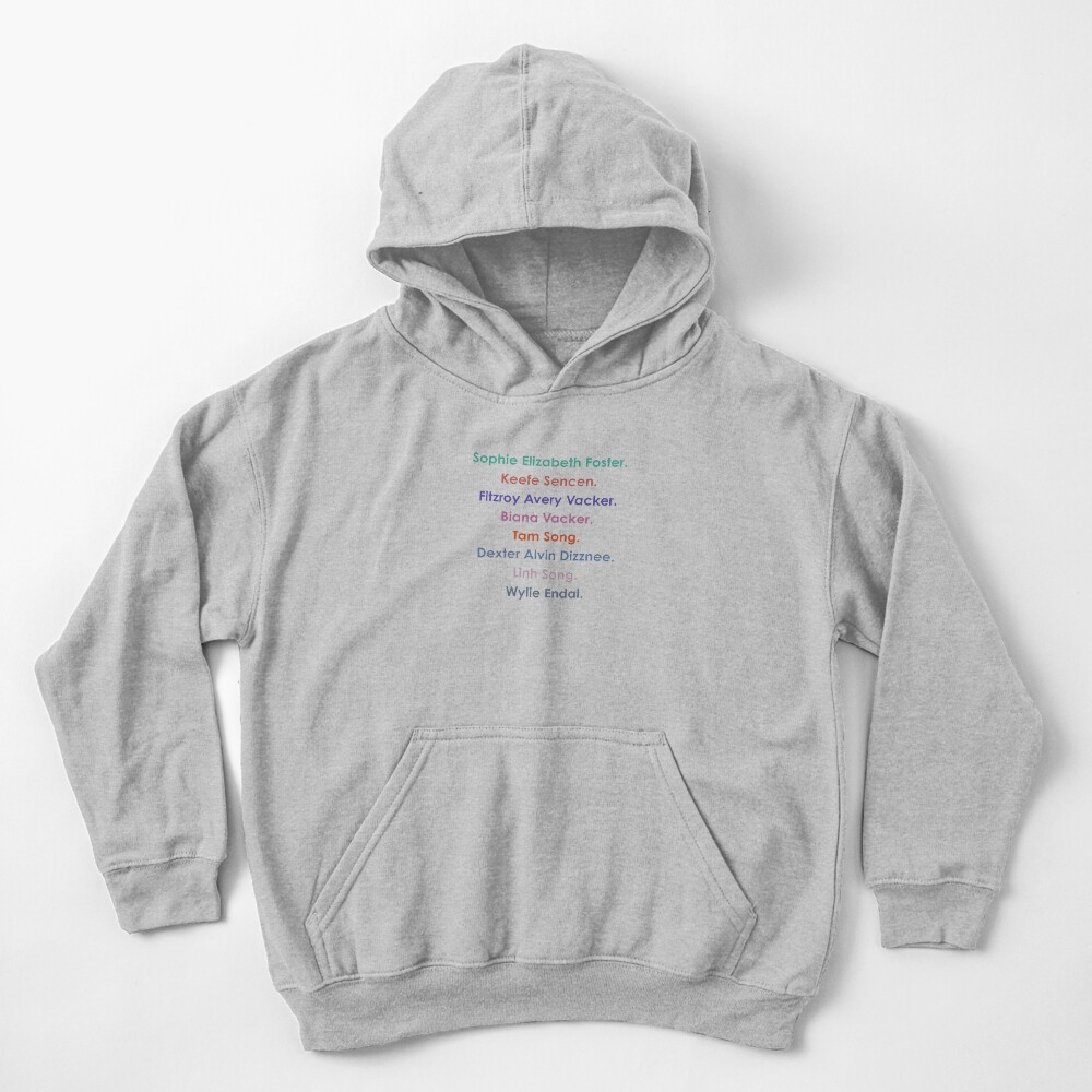 keeper of the lost cities characters Kids Pullover Hoodie