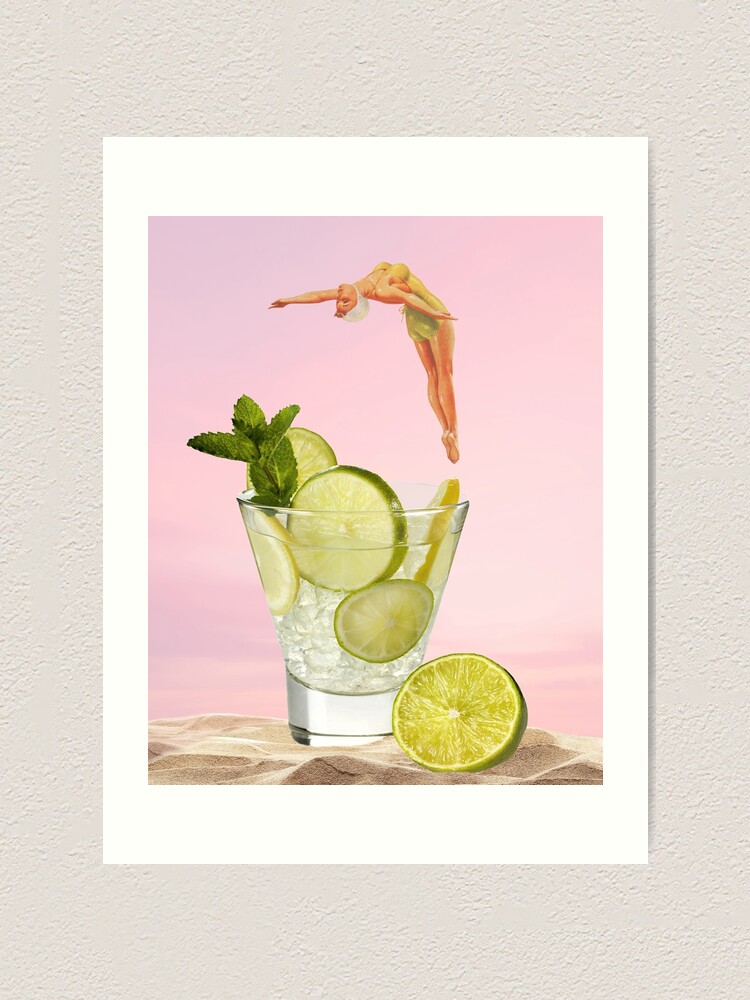 Alternate view of I need a drink Art Print
