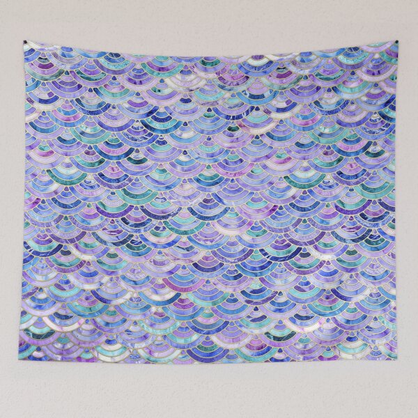 Item preview, Marble Mosaic in Amethyst and Lapis Lazuli designed and sold by micklyn.