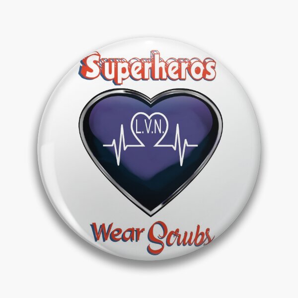 Item preview, LVN Nurse Superheros Wear Scrubs EKG First Responders designed and sold by lorrinani.