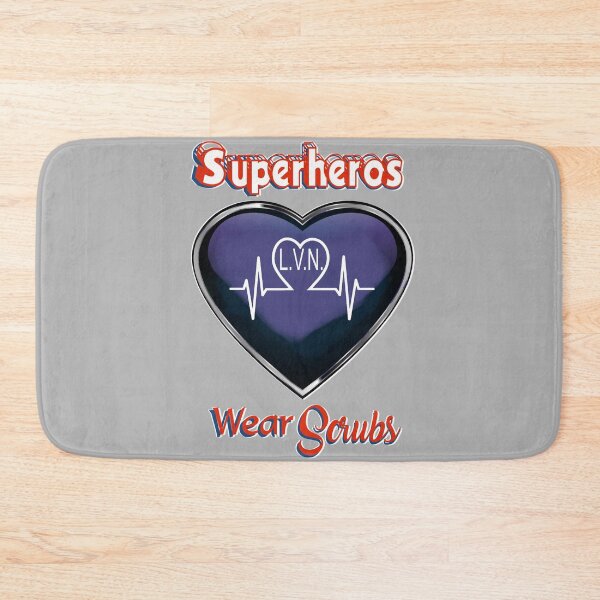 Item preview, LVN Nurse Superheros Wear Scrubs EKG First Responders designed and sold by lorrinani.