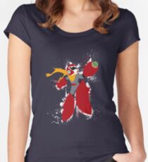 Protoman Splattery Shirt or Hoodie - Any Color Women's Fitted Scoop T-Shirt