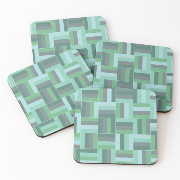 Item preview, Jade Green Basketweave Pattern designed and sold by HomeLivingCo.