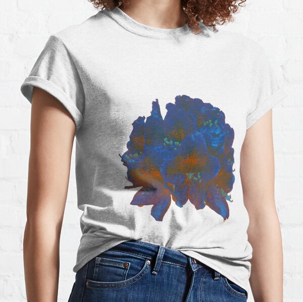 Rhododendron on a lush lava background Classic T-Shirt