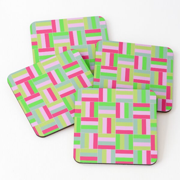 Item preview, Melon Tones Basketweave Pattern designed and sold by HomeLivingCo.