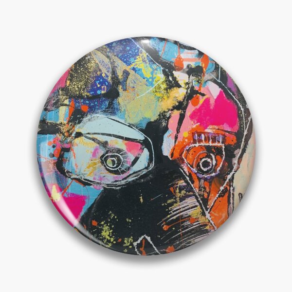 Artikelvorschau, Neo-Expressionismus, brutale Kunst, spontane Kunst, Schwarz und Farben, freie Figuration entworfen und verkauft von dugardeyn.