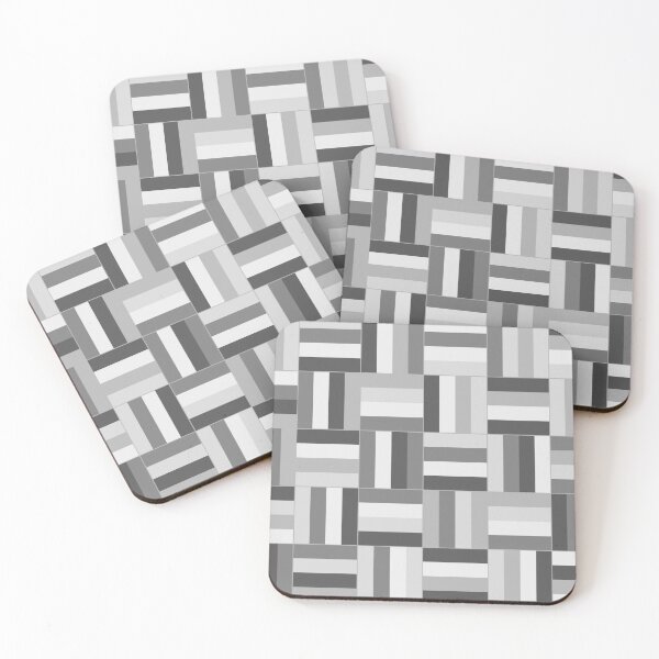 Item preview, Neutral Gray Basketweave Pattern designed and sold by HomeLivingCo.