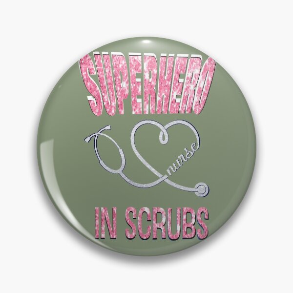 Item preview, Nurse Superhero In Scrubs Glitter RN LVN First Responders designed and sold by lorrinani.