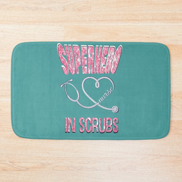 Item preview, Nurse Superhero In Scrubs Glitter RN LVN First Responders designed and sold by lorrinani.