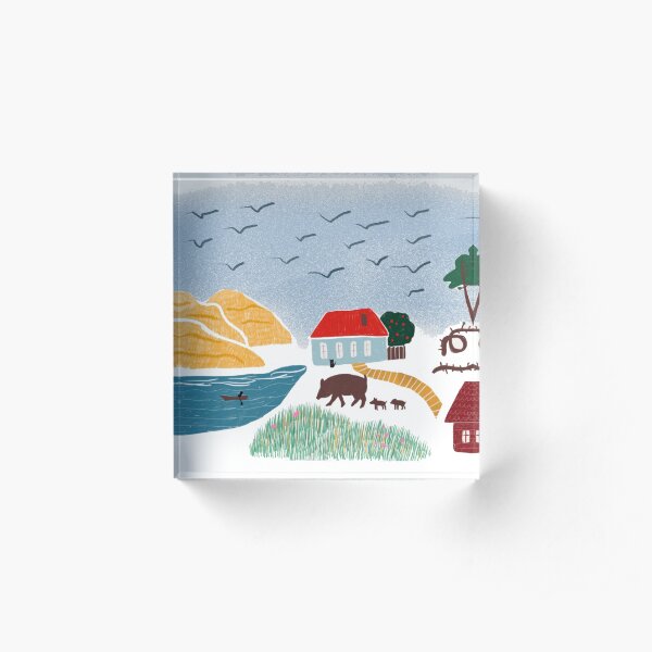Explore the Baltic Region Acrylic Block