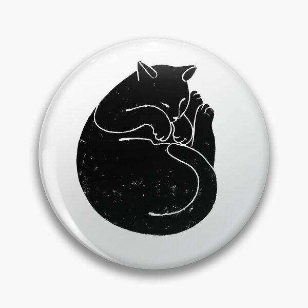 Item preview, Sleeping Cat Linocut Print designed and sold by Adam Regester.