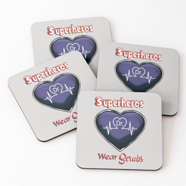 Item preview, Doctor Superhero wear Scrubs  EKG Physician First Responder designed and sold by lorrinani.