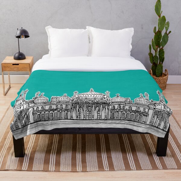 Item preview, Brighton Royal Pavilion Facade ( teal version ) designed and sold by Adam Regester.