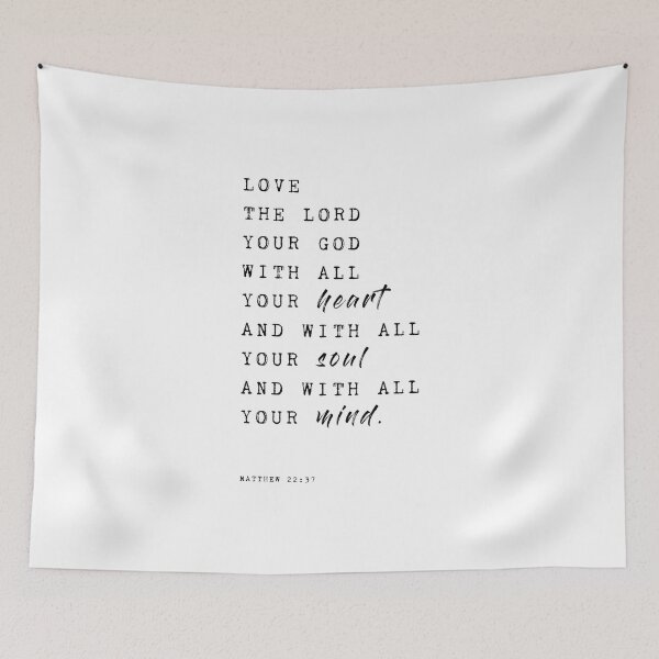 Item preview, Love The Lord Your God, Matthew 22:37 designed and sold by corbrand.