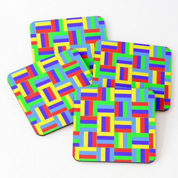 Item preview, Rainbow Basketweave Pattern designed and sold by HomeLivingCo.