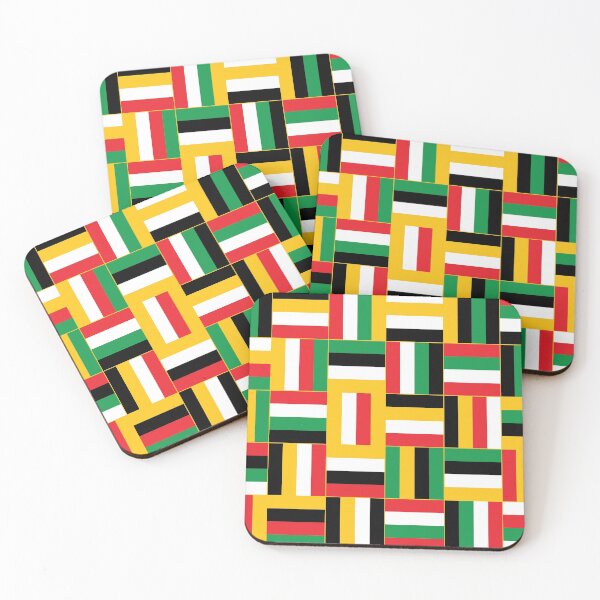 Item preview, Rasta Vibes Basketweave Pattern designed and sold by HomeLivingCo.