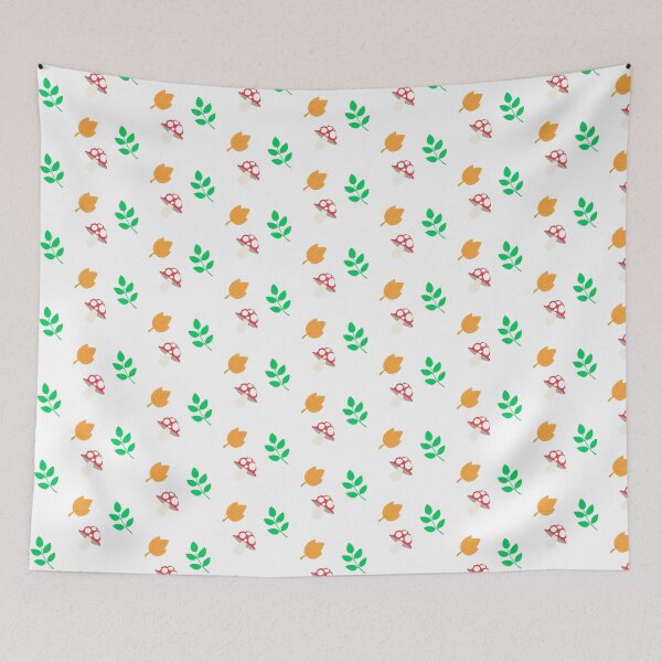 Item preview, Mushroom and leaves pattern designed and sold by IcyBubblegum.