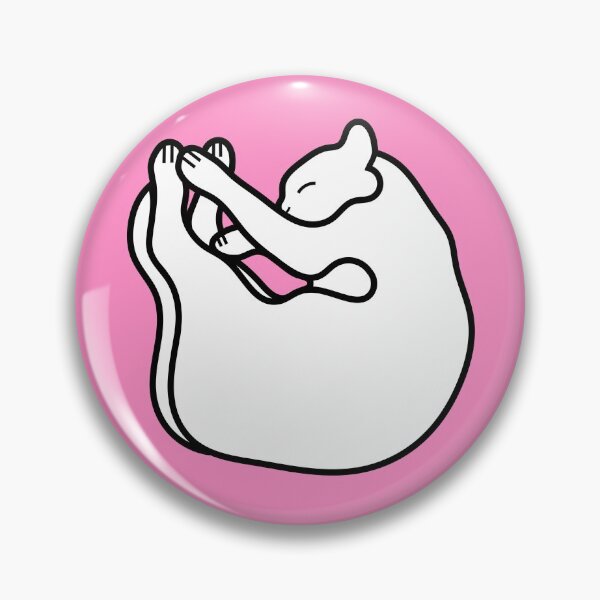 Item preview, White Sleeping Cat on pink designed and sold by Adam Regester.