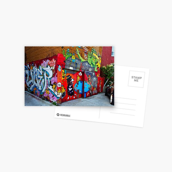 Vista previa del artículo con la obra «Kensington Mkt Graffiti», diseñado y vendido por tazbert.