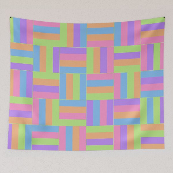 Item preview, Sherbet Basketweave Pattern designed and sold by HomeLivingCo.