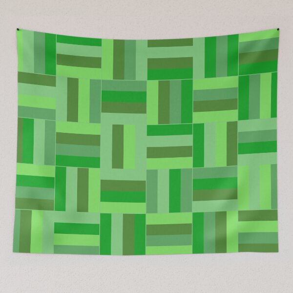Item preview, Spring Green Basketweave Pattern designed and sold by HomeLivingCo.