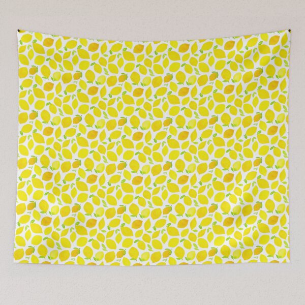 Item preview, fresh bright yellow lemons and happiness designed and sold by headpossum.
