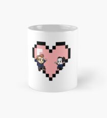 "Love in 8-bit": Jeff and Annie (Style C) Mug