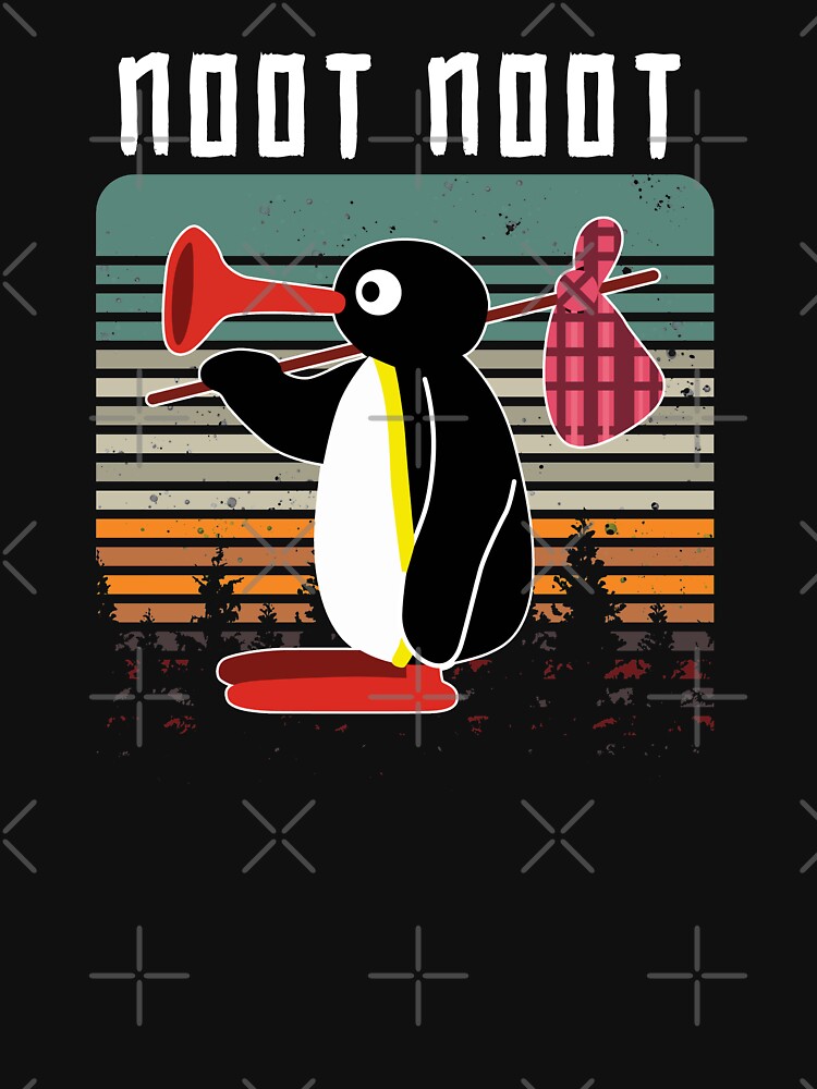 Imagen 3 de 3, Camiseta ¾ estilo béisbol con la obra Pingüino Noot Noot, diseñada y vendida por samer11.