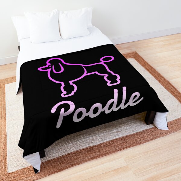 Das Leben ist besser mit einem Pudel Tagesdecke