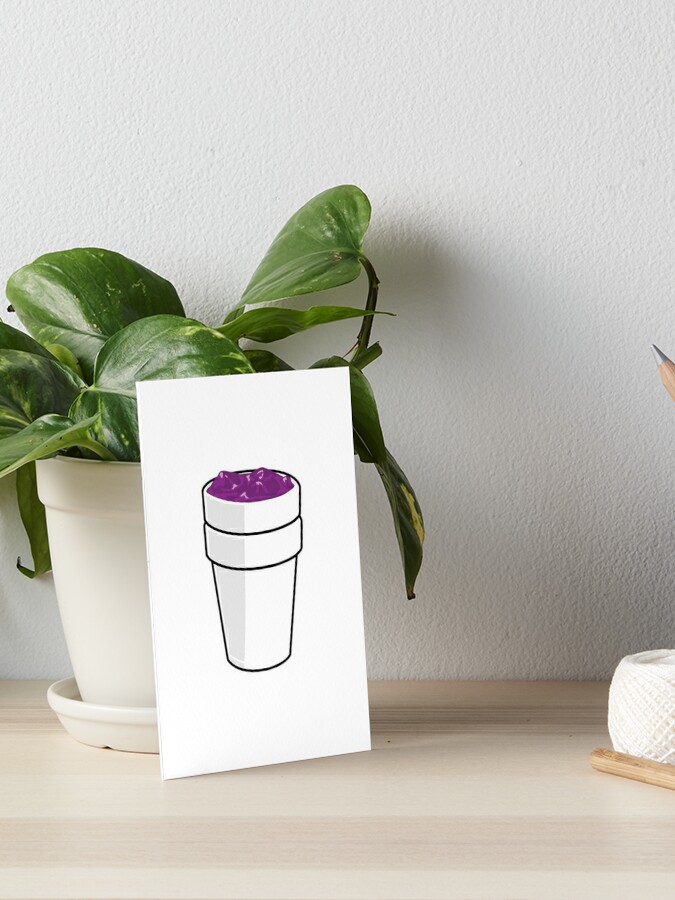 Purple Lean Cup | Metal Print