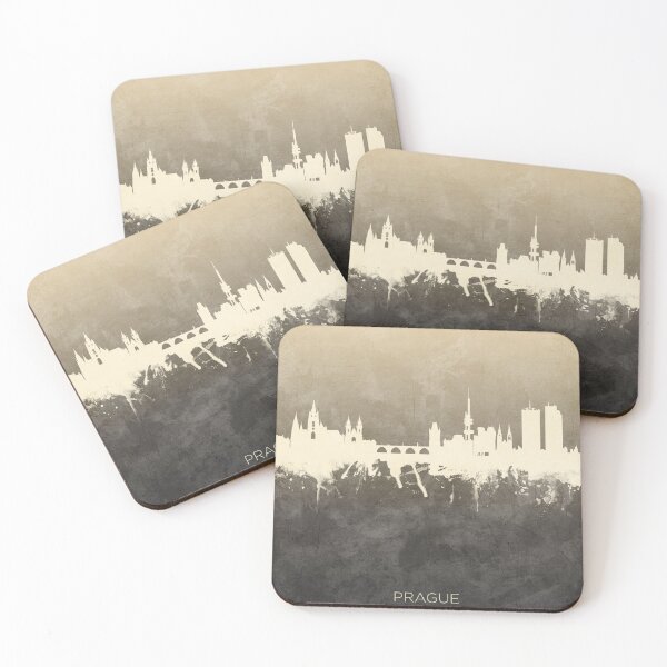 Item preview, Prague (Praha) Czech Republic Skyline designed and sold by ArtPrints.