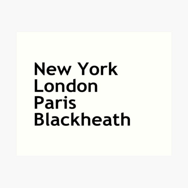 Item preview, New York London Paris Blackheath designed and sold by SpottedDick.