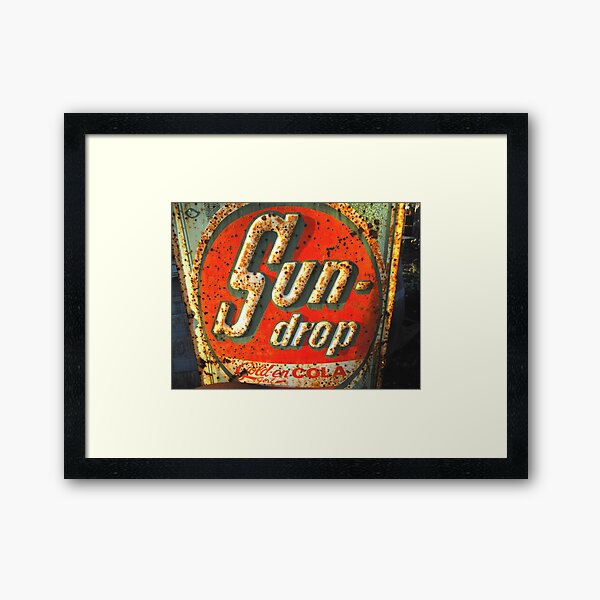 " Sun Drop Cola Sign " Framed Art Print