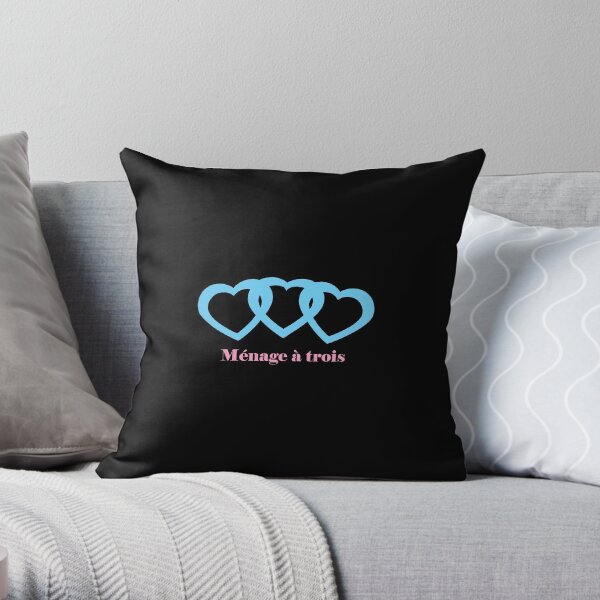 threesomes Throw Pillow