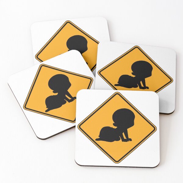 Item preview, baby crawling australian road sign designed and sold by Byfab.