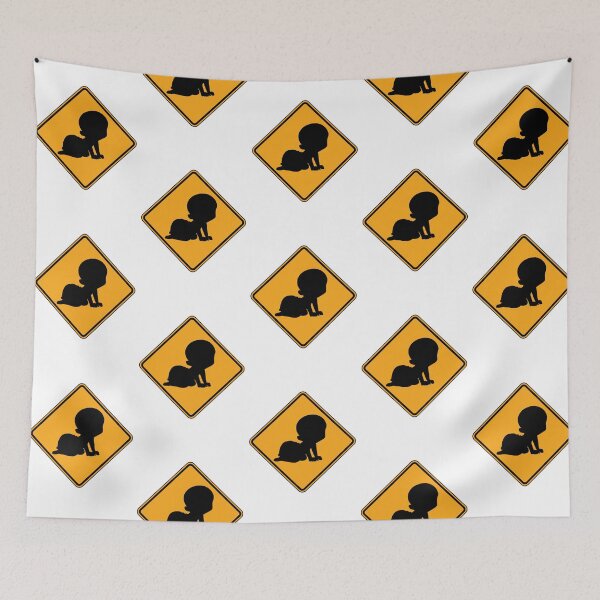 Item preview, baby crawling australian road sign designed and sold by Byfab.