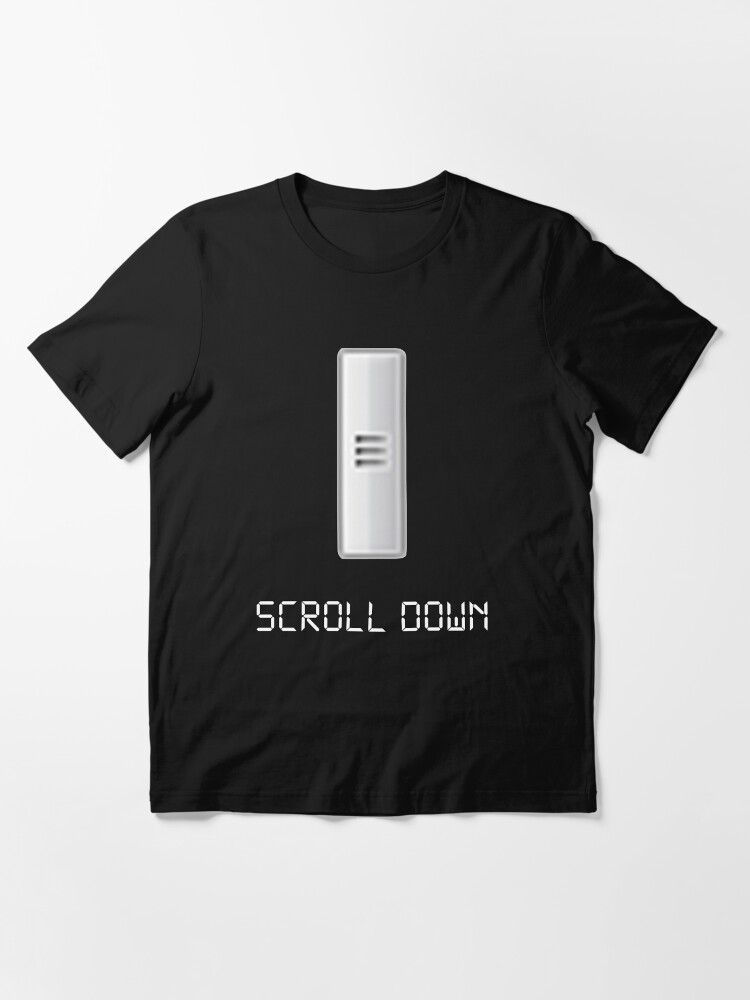 Alternate view of Scroll Down Joke Shirt Essential T-Shirt