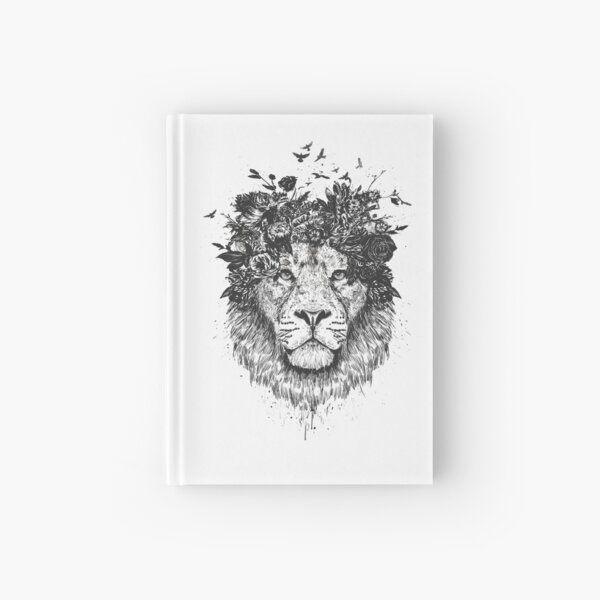 Item preview, Floral lion (bw) designed and sold by soltib.