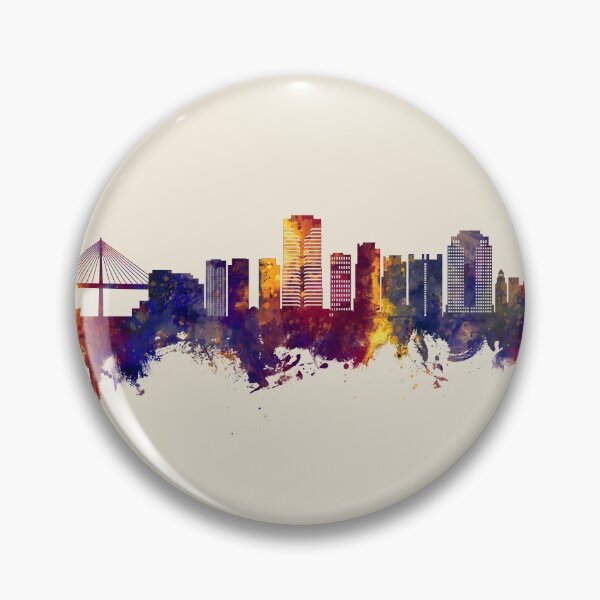 Item preview, Long Beach California Skyline designed and sold by ArtPrints.
