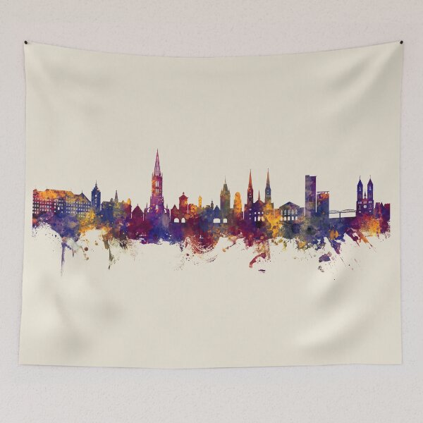 Item preview, Freiburg Germany Skyline designed and sold by ArtPrints.
