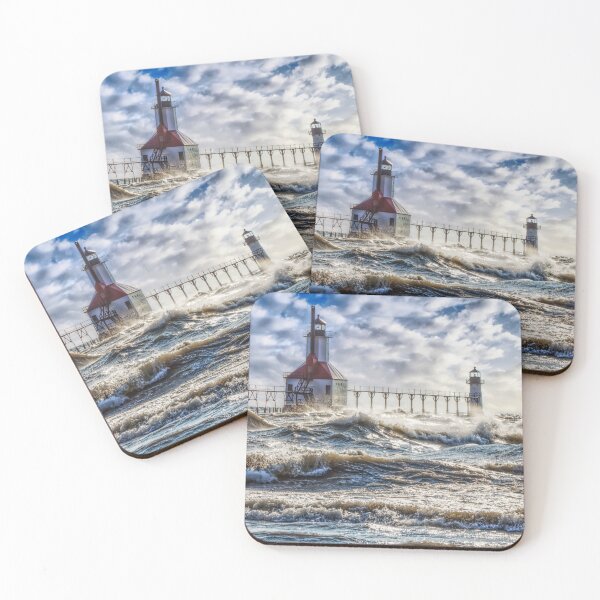 Item preview, Storm At St Joseph Lighthouse designed and sold by mljdwhite.