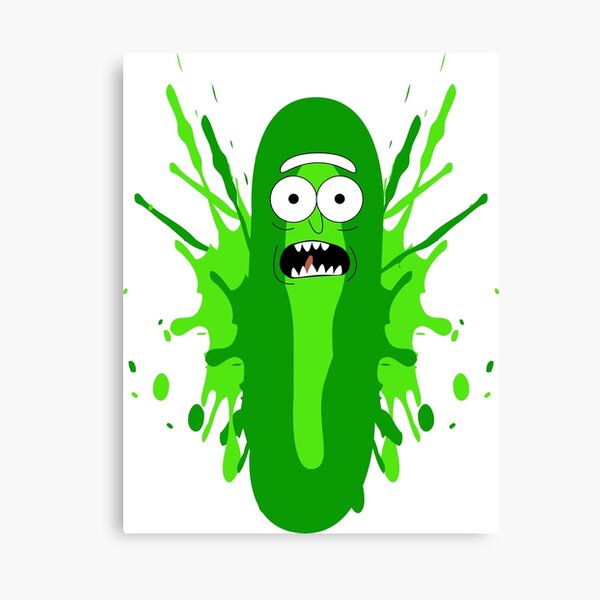 Pickle Rick Canvas Print