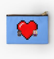 "Love in 8-bit": Britta and Troy (Style C) Studio Pouch