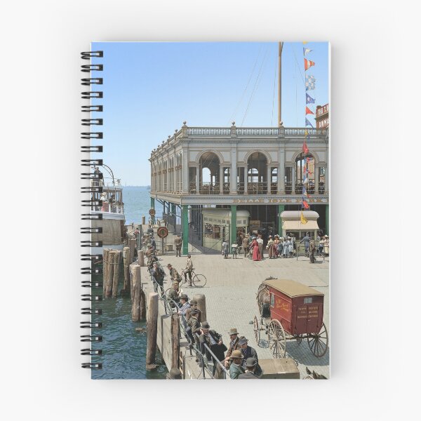 Item preview, Belle Isle ferry dock, Detroit, in 1905 designed and sold by Sanna Dullaway.