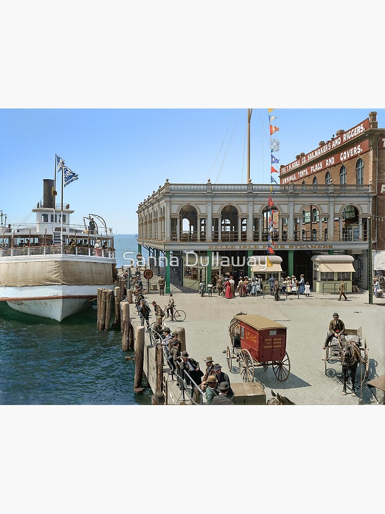 Belle Isle ferry dock, Detroit, in 1905 by SannaDullaway