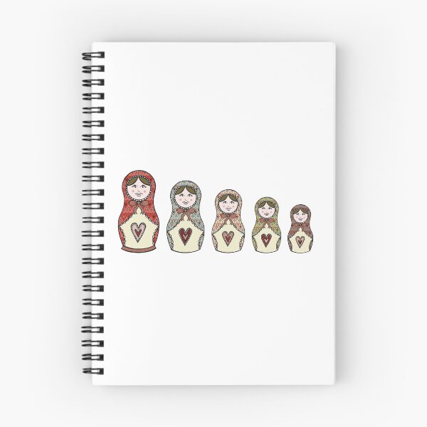 Item preview, Russian Dolls, Matryoshka Pattern 7 designed and sold by Helen McCartney Designs.