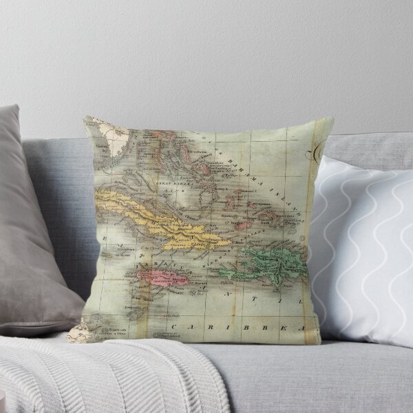 Item preview, Vintage Map of The Caribbean (1834) designed and sold by BravuraMedia.