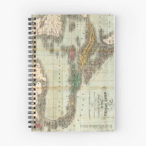 Item preview, Vintage Map of The Caribbean (1834) designed and sold by BravuraMedia.
