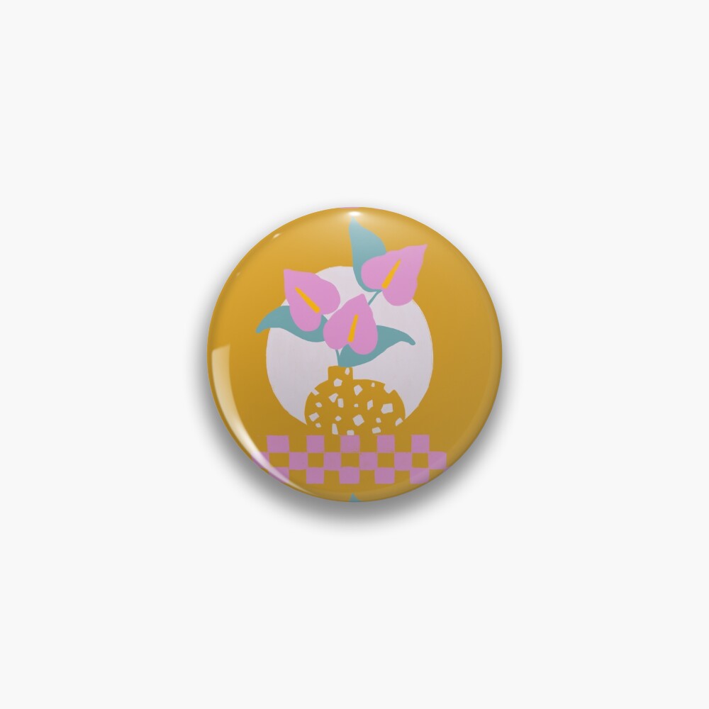 Anthurium plant & Terrazzo vase Pin